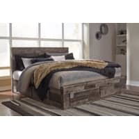 Derekson Queen bed with 6 drawers