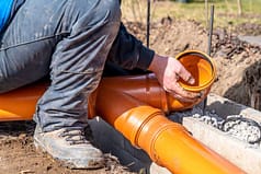 technician inspecting a geothermal heating tube in Reno, NV