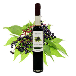 balsamic in front of elderberries