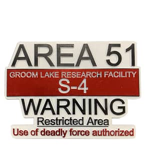 area 51 sign