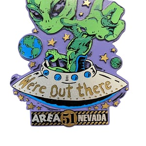 we're out there sticker