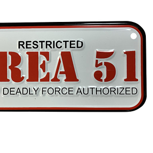 AREA 51 RESTRICTED sign