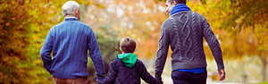 3 generations wellness walk in nature