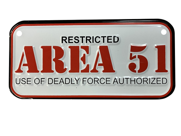 AREA 51 RESTRICTED sign