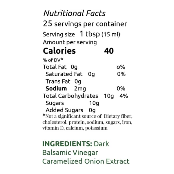 Caramelized onion balsamic NFP please email for text copy