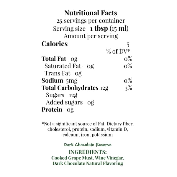 dark chocolate reserve NFP please email for text copy