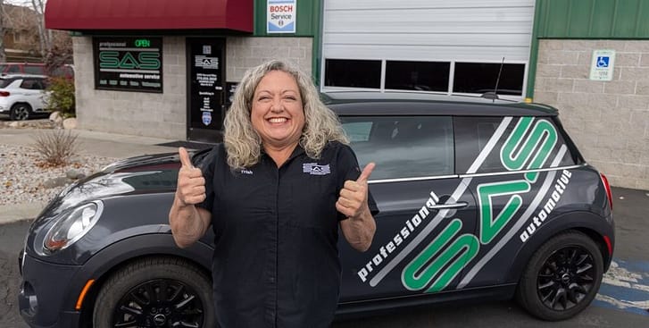 SAS Owner Patricia Holdiman welcomes you to take a free courtesy ride when you drop your car for maintenance or repair.