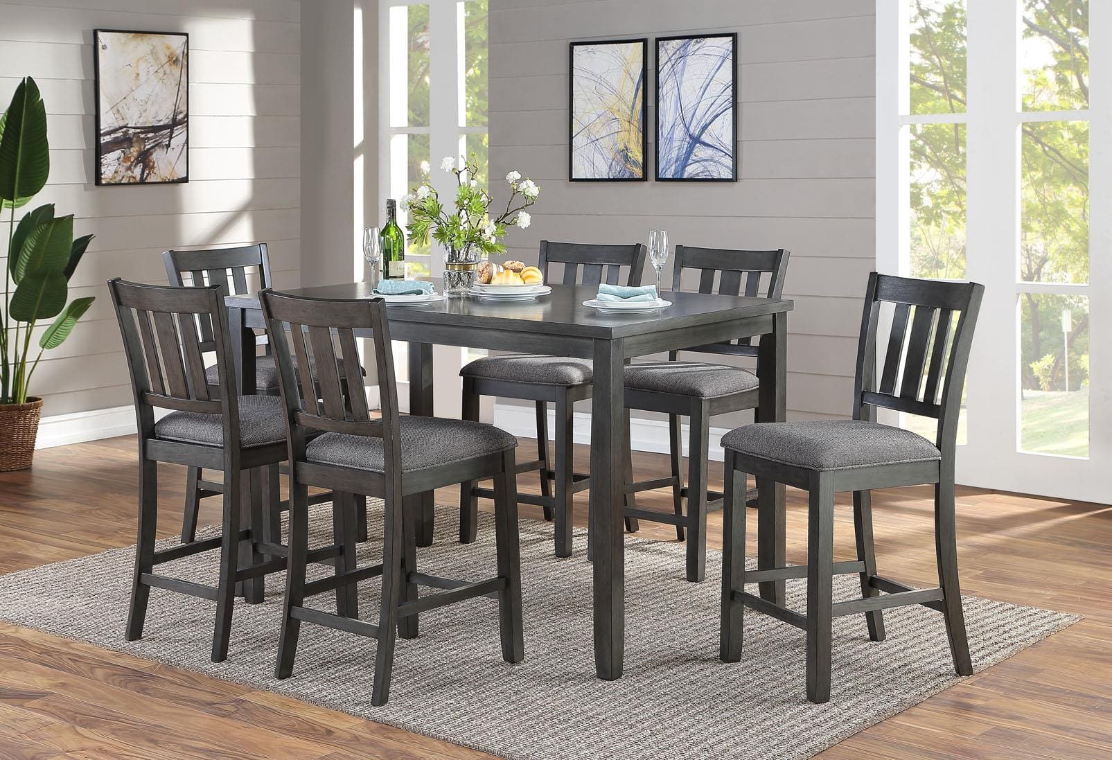 Glendale Counter Height 7 Piece Dining Set. | Delmar Furnishings