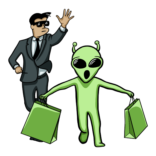 Shop-update-s men in black with alien
